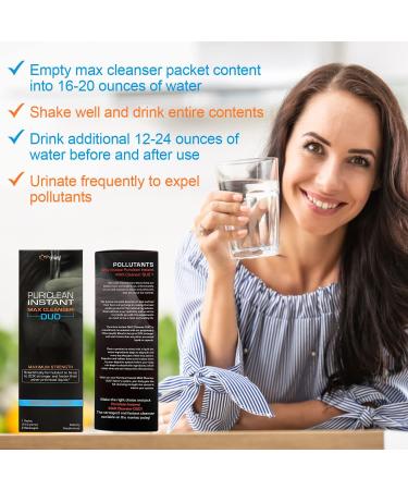 Puriclean Instant Duo-max Cleanser - 20x Stronger & Faster Detox Solution with Double Active Ingredients - Buy Online on GoSupps.com