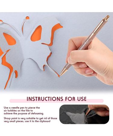 3-Piece Air Release Weeding Pen Set | Fine Point, Glitter Metal, Retractable Craft Vinyl Tools - Rose Gold Smooth Style - Buy Online on GoSupps.com