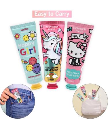 Hello Kitty Strawberry Hand Cream - for Children and Adults - Quick Absorbing - Moisturising Hand Care - Child-friendly - Nourishing Hand Cream - Long Lasting Moisture - Buy Online on GoSupps.com