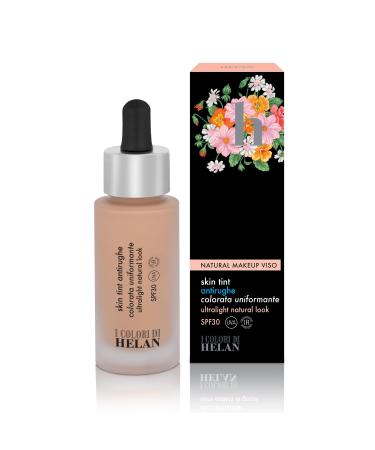 Helan Helan I Colori di Helan - Skin Tint Ultra-light and even anti-wrinkle foundation with SPF 30 vitamins C and E makeup cream natural cream for all skin tones 30ml