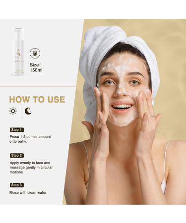 CA CAREL Amino Acid Foaming Cleanser - Gentle Facial Cleansing Foam for All Skin Types - Buy Online on GoSupps.com