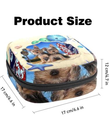 Cute Dogs Beach Napkin Storage Bag | Portable Menstrual Cup | Zipper Bags for Teens & Women - Shop Now! - Buy Online on GoSupps.com