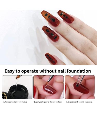 Nail Rhinestones Set - Red Flatback Rhinestones for DIY Nail Art, Crafts, and Decorations - Buy Online on GoSupps.com