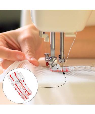 PAGOW 1/4 Inch Sewing Machine Presser Foot 4PCS - Brother, Singer, Babylock Accessories - Low Shank Household Sewing Machine - 2 Styles - White+Red - Buy Online on GoSupps.com