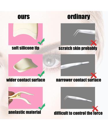 2Pcs False Eyelash Applicator & Holder Tool for Beginners - Easy Lash Application & Removal - Buy Online on GoSupps.com