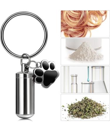 2Pcs Dog Urn Keychain for Ashes Stainless Steel Pet Ashes Keepsake Urns Keychain for Dogs Cats Personalized Mini Pet Ashes Keepsake Pet Dog Cat Cremation Memorial Urn Keychain - Buy Online on GoSupps.com