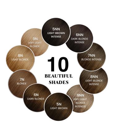 MOEHAIR Hair Coloring Kit | 9NN Very Light Blonde Permanent Color | Keratin Infused | Complete Set with Developer Brush & Gloves | Gray Coverage & Shine - Buy Online on GoSupps.com