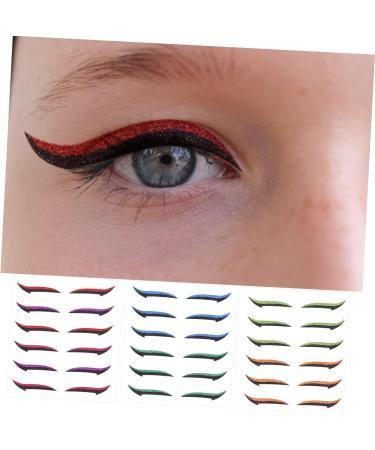 Mipcase 18 Pairs Anti Sweat Eyeliner Eyeshadow Instant Eyeliner Stickers Eye Line Strip Sticker Water Proof - Buy Online on GoSupps.com