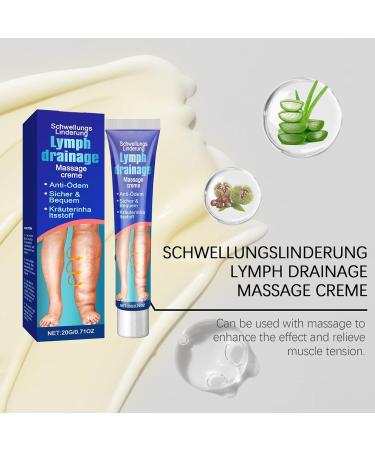 Cr me D' d me Des Jambes - Cr me De Massage Lymphdrainage Pour Le Swellingrelief | Formule L g re Avec Effet Hydratant Solution De Soins Des Veaux Support De Gestion Des d mes Pour Les Femmes - Buy Online on GoSupps.com