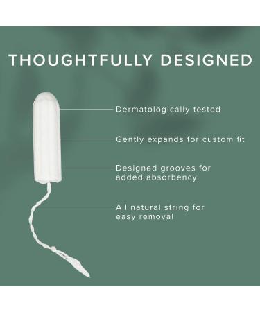 Veeda GMO-Free 100% Natural Cotton Applicator-Free Super Compact Tampons Chlorine Toxin Pesticide Fragrance Synthetics and Dye Free Unscented 32 Count - Buy Online on GoSupps.com