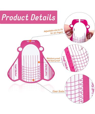 G2PLUS Paper Nail Forms for Gel Builder - 500PCS Adhesive Extension Stickers - Large Nail Builder Forms for Gel Nails - 500 Count Rose - Buy Online on GoSupps.com