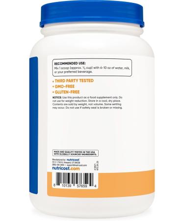 Nutricost Whey Protein Concentrate 2 LB Churro Flavored - GMO-Free Gluten-Free - Buy Online on GoSupps.com