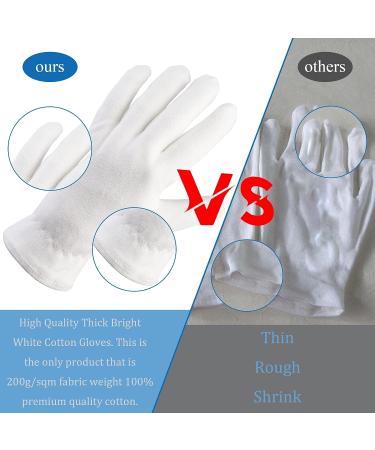 Yesland 12 Pairs Dry Hand Healing Moisturizing Gloves - Extra Thick Cotton Eczema Lotion Gloves - SPA Inspection Gloves for Men and Women - Buy Online on GoSupps.com