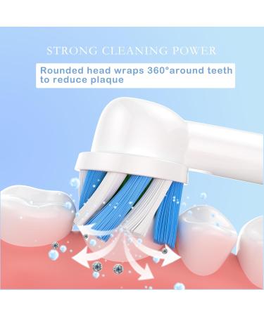 Zegupal 16Count Toothbrush Heads for Oral B Electric Toothbrush - White Cross Clean Refill for Braun Medium Brush Heads - Buy Online on GoSupps.com