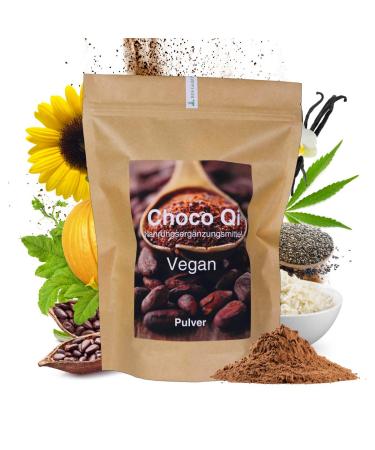 Microflorana Choco Qi Vegan 600 g Vegetable Protein Low Carb BCAA 2:1:1 Protein Powder Protein Chocolate Sunflower Protein Hemp Protein Pumpkin Protein Proteins