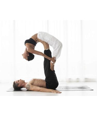 CandyHusky Men's Elastic Waist Casual Lounge Pajama Jogger Yoga Pants - Cotton, 4X-Large, Black - Buy Online on GoSupps.com