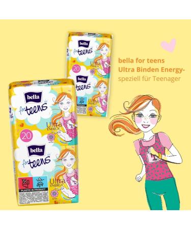 Buy Bella for Teens Ultra Binding Energy - Fragrance-Free Ultra Thin Pads 6-Pack (120 Pieces) for Ultimate Comfort - Buy Online on GoSupps.com