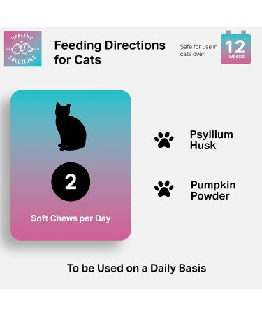Hairball Remedy for Cats - 90 Soft Chews | Prevent & Control Hairballs with Pumpkin Fiber | USA-Made Cat Treats - Buy Online on GoSupps.com