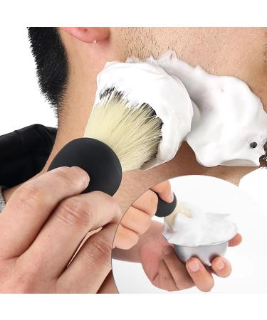 Dr.nail Shaving Brush Kit for Men, 2 in 1 Shaving Set Includes Shaving Brush, Shaving Bowl