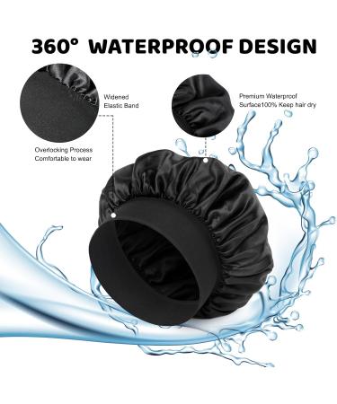 Romon Satin Hair Hood - 2 Pack Adjustable Silk Sleeping Caps & Bonnet for Women & Girls | Soft Padding Night Sleep Hats - Buy Online on GoSupps.com