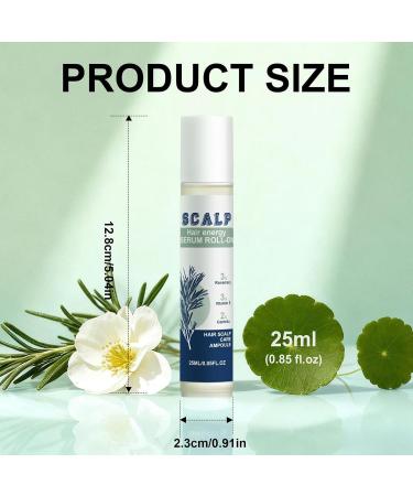 25ml Hair Growth Oil Roller Root Stimulator Hair Thickening Oil Ideal for Daily Care At Night For Shower Post Hairstyle Styling Prep Home - Buy Online on GoSupps.com