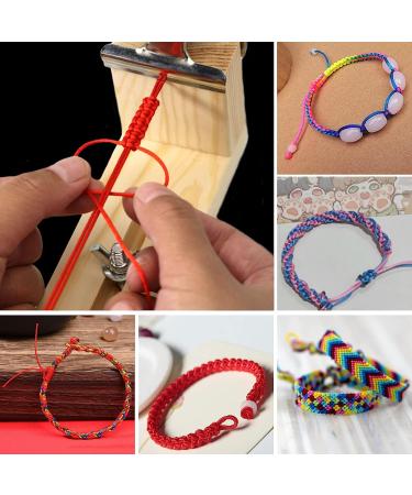 Cyrank Wooden Jig Bracelet Maker - Adjustable Paracord Bracelet Kit for DIY Wristband Knot Braiding - Buy Online on GoSupps.com