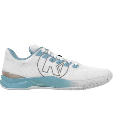 Kempa Unisex Attack Pro 2.0 W Game Changer Handball Shoes - White Aqua - Size 39.5 EU | Top Sports Sneakers for International Shipping - Buy Online on GoSupps.com