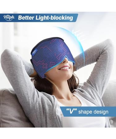 Hilph Migraine Hat - 360 Headache & Migraine Relief Cool Cap with Cooling Packs & Sleeping Mask | International Shipping Available - Buy Online on GoSupps.com