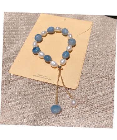 CALLARON 2pcs Rhinestone Bracelets Jade Bracelet Crystal Bangle Trendy Jewelry Fashion Jewelry Diamond Bracelet for Charms Charm Bracelet Pearl Jewelry Pearl Bracelet Rhinestones Decorate 19X1cmx2pcs Bluex2pcs - Buy Online on GoSupps.com
