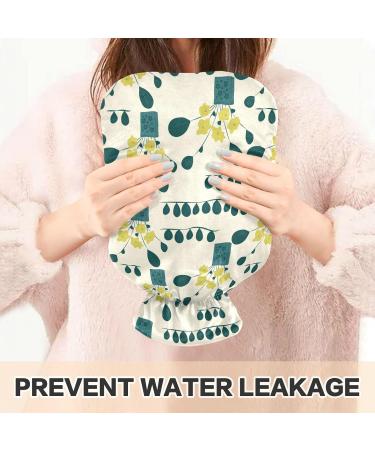 Mnsruu Hot Water Bottle with Soft Cover - Flower Design Perfect 2L Gift for Women & Kids - Ideal for Christmas - Buy Online on GoSupps.com