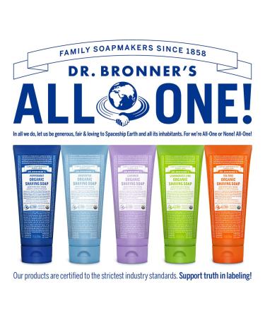 Dr. Bronner's Organic Shaving Soap Variety Pack - Lavender, Tea Tree, Lemongrass - 7oz, 3-Pack - Buy Online on GoSupps.com