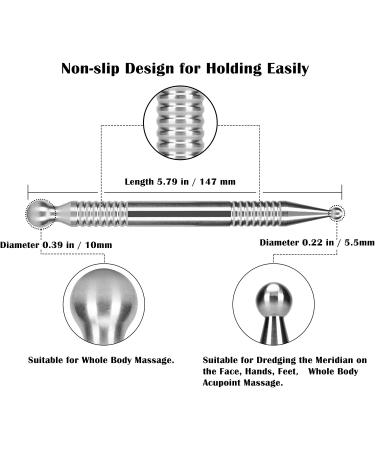 Stainless Steel Acupuncture Pen for Deep Tissue Massage & Pain Relief - Buy Online on GoSupps.com