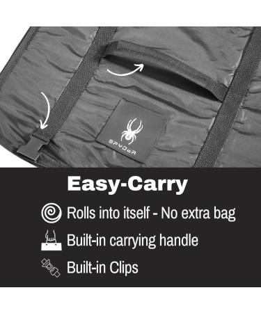 Spyder Waterproof Stadium Blanket 50 x 72 - Heather Gray/Black - Ideal for Camping, Picnics, Beach, Concerts - Buy Online on GoSupps.com