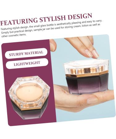 MAGICLULU Moisturizer Face Cream Creami Lotion Buttercream Skincare Containers Cosmetic Jars Cosmetic Cream Jar Glass Cream Storage Containers Purple Cream Box Travel Moisturizing Plastic - Buy Online on GoSupps.com