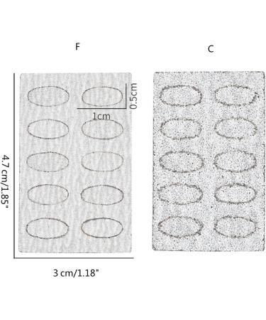 Repousse-cuticules pour ongles Papier abrasif adh sif pour manucure Papier abrasif grain 50 Mat riel de polissage des ongles sable grossier - Buy Online on GoSupps.com