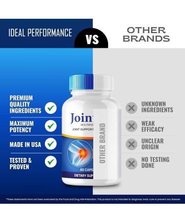 IDEAL PERFORMANCE Joint4X Joint Support Capsules Official Joint-4X Supplement Pills All-Natural Formula to Fortify Bones and Bolster Flexibility - Maximum Strength Joint 4X Pills Reviews (3 Pack) - Buy Online on GoSupps.com