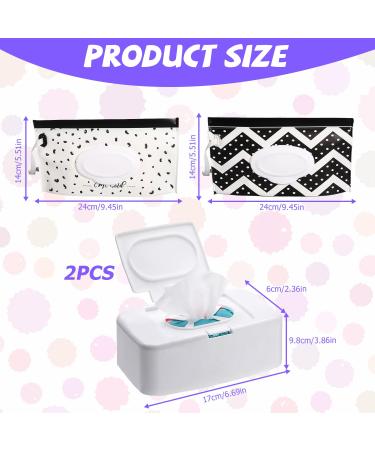 Nizirioo Baby Wet Wipes Box - 2 Pack | Stylish Wet Wipes & Napkin Holder for Home & Office - Buy Online on GoSupps.com