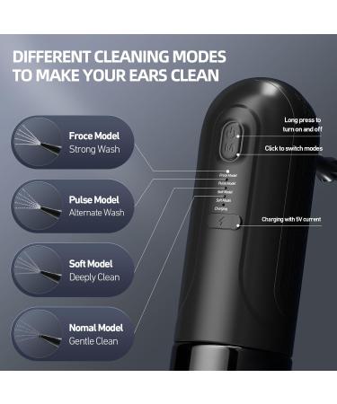 Effective Ear Wax Removal Tool - Rechargeable Ear Cleaner with 4 Pressure Modes & 12 Tips for Safe Ear Irrigation - Buy Online on GoSupps.com