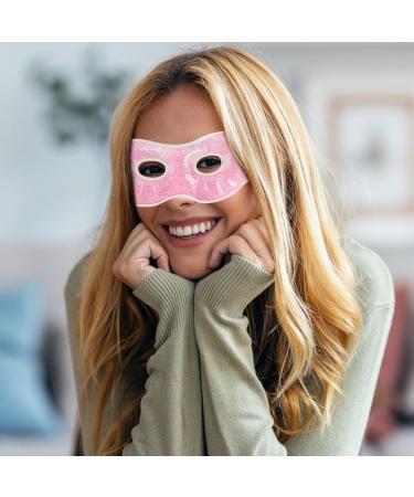 Fovolat Gel Eye Cover Hot/Cold Compress Eye Covers - Cold Sensation Gel Eye Protectors Reusable Gel Spa Bead Eye Covers For Puffiness/Dark Circles/Eye Bags/Dry Eyes Pink - Buy Online on GoSupps.com