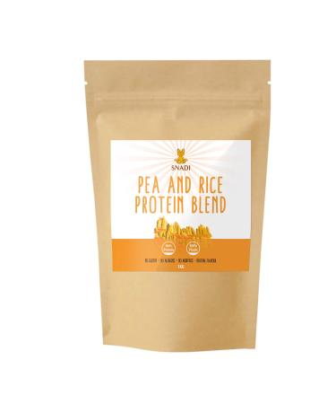 Snadi - Vegan Protein Isolated from Peas and Rice | 1kg | 100% Pure | High Protein Content | Gluten Free | Easy to Digest | No Additives | Food Supplement | Vegetable Protein Powder