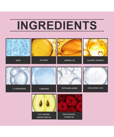 EELHOE Champagne Body Cream Lift Firming Body Cream with Hyaluronic Acid for Crepey Skin Moisturizer Tightens Hydrates Dry Skin on Arms & Legs 8 oz (Rose) - Buy Online on GoSupps.com