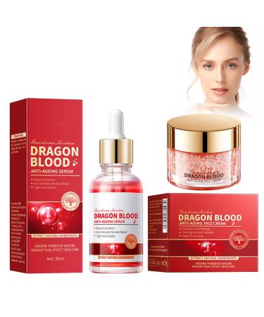 Crsetmyth Drachenblut Creme + Serum Drachenblut face cream Moisture and improvement of dried and rough skin Antiwrinkle face cream Blushing fine lines Punishing & Punishing