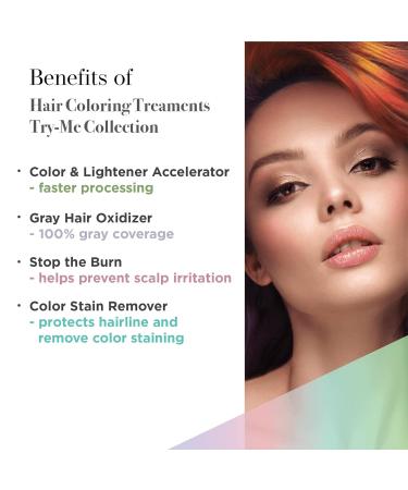 Cuccio Haircare Try Me Collection Kit | Hair Coloring Essentials | Gluten & Paraben Free | Travel Size 4 Pc | Stop The Burn & Gray Hair Treatments - Buy Online on GoSupps.com