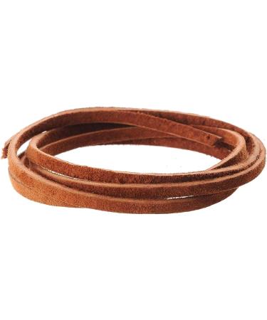 Realeather Suede Lace  1/8 x 25 yd  Medium Brown - Buy Online on GoSupps.com