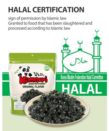 KIMNORI Jaban Korean Crispy Seaweed Flakes 4 Flavor Assortment 40g (1.41 oz.) x 4 Packs - Original, Chili, Seafood, Barbecue | Premium Natural Laver for KETO VEGAN DIET | Halal, Gluten Free, Resealable Pouch - Buy Online on GoSupps.com