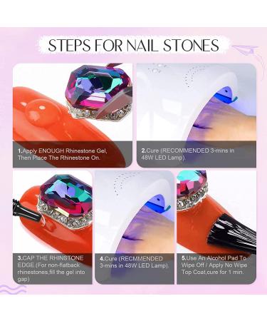Saviland Nail Rhinestone Glue Gel Set - Strong 10ML Adhesive for Rhinestones, Charms, Acrylic, Press On & Fake Nails - Nail Lamp Required (2PCS) - Buy Online on GoSupps.com