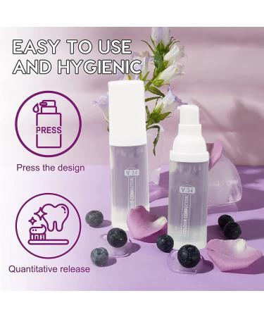 Tooth White Serum Corrector Set - 2 Pieces of Organic Color-Corrected Purple Whitening Toothpaste - Buy Online on GoSupps.com
