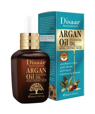 Argan Oil Essential Oil Hyaluronic Acid Soothes Calms Anti-Wrinkle Anti-Aging Moisturizing Repair Skin Care 35ml/1.23fl.oz