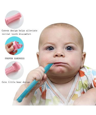 4 Pieces Silicone Baby Bite Tube Set | Toddler Biting Toys for Sensory Exploration & Teething Relief (0-6 Months) - Buy Online on GoSupps.com