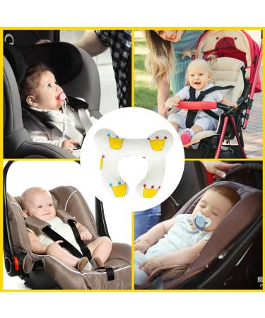 Baby Travel Pillow - Neck Support for Car Seat & Stroller | Comfort for Newborns & Toddlers | White Head Support Pillow - Buy Online on GoSupps.com